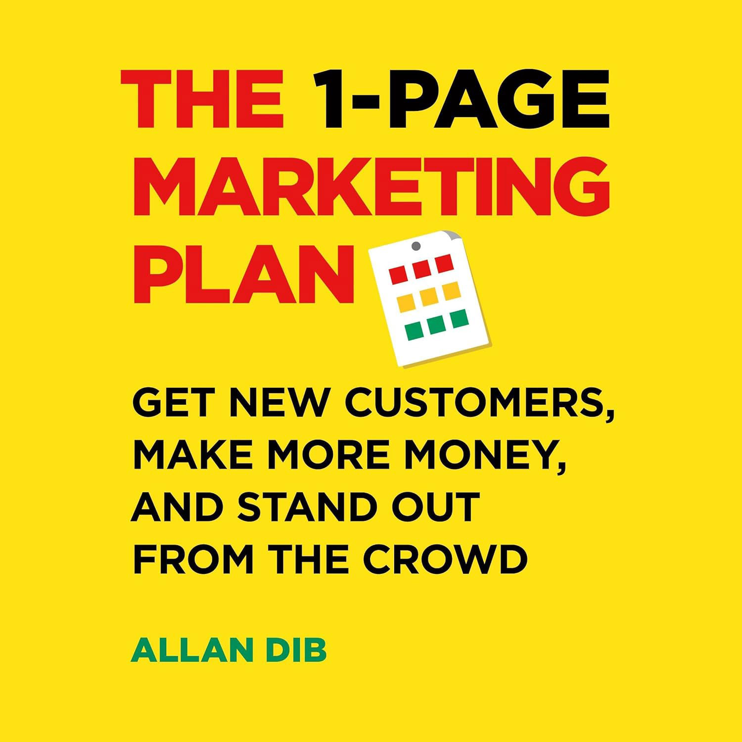 The 1-Page Marketing Plan By Allan Dib Book Summary